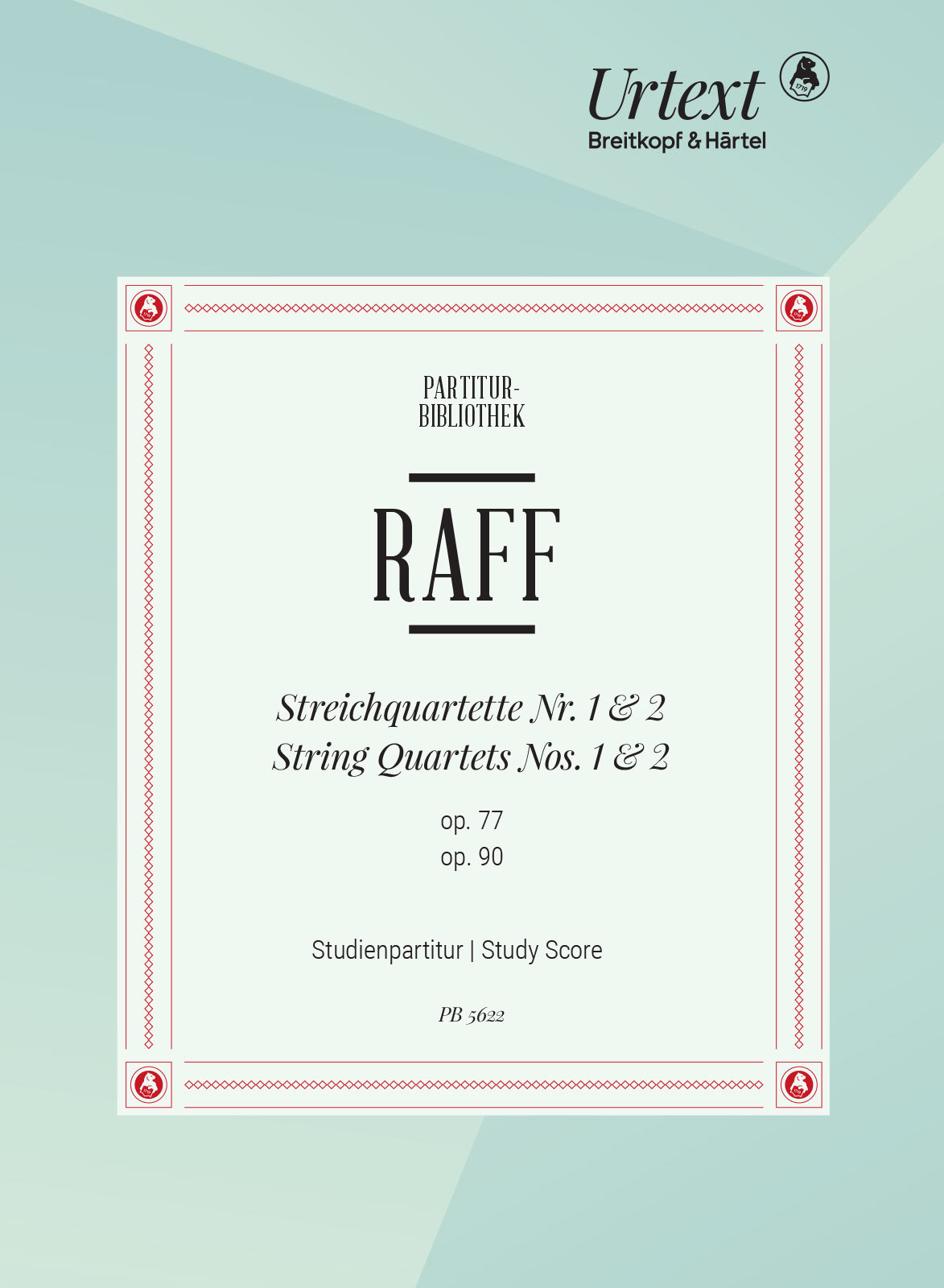 Raff String Quartets Nos 6-8 Op192 Study Score Sheet Music Songbook