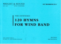 120 Hymns For Wind Band 1st Trombone Bass Clef Sheet Music Songbook
