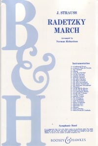 Strauss Radetzky March Marching Band Set Sheet Music Songbook