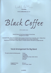 Black Coffee Julie London Wind Band Sheet Music Songbook