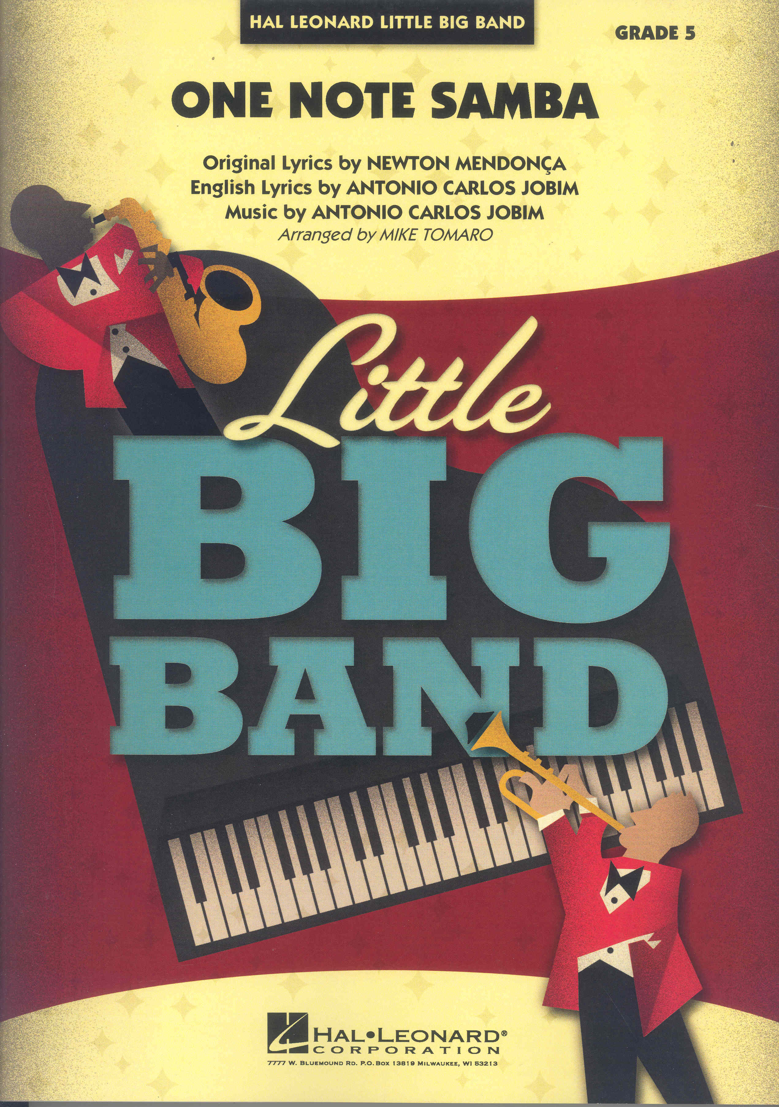 One Note Samba Jobim/mendonca Big Band Arr Tomaro Sheet Music Songbook