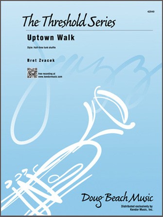 Zvacek Uptown Walk Jazz Ensemble Score & Parts Sheet Music Songbook