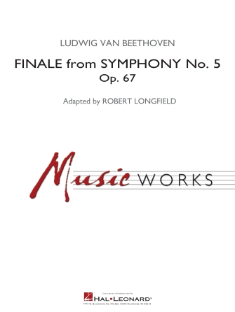 Beethoven Finale Symphony No. 5 Concert Band Set Sheet Music Songbook