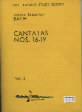 Bach Cantatas Bwv 16-19 Vol 5 Mini Score Sheet Music Songbook