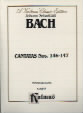 Bach Cantatas Bwv 146-147 Vol 41 Mini Score Sheet Music Songbook