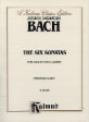 Bach Sonatas (6) For Violin & Piano (mini Score) Sheet Music Songbook