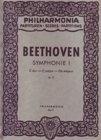 Beethoven Symphony No 1 Op21 C Pocket Score Sheet Music Songbook