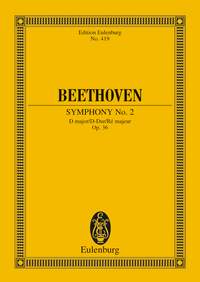 Beethoven Symphony No 2 Op36 D Mini Score Sheet Music Songbook