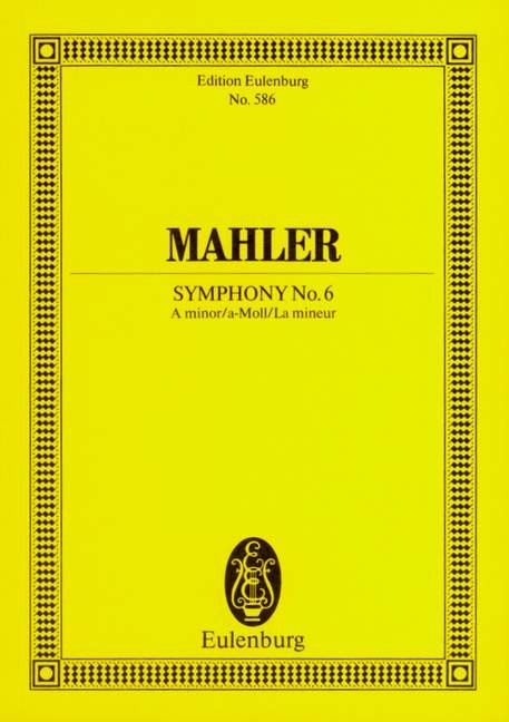 Mahler Symphony No 6 Amin Ed Redlich Mini Score Sheet Music Songbook
