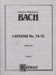 Bach Cantatas Bwv 74-76 Vol 22 Mini Score Sheet Music Songbook