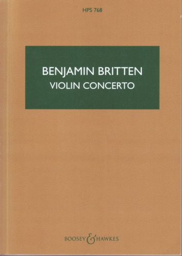 Britten Violin Concerto Op 15 Hps768 Pocket Score Sheet Music Songbook
