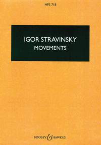 Stravinsky Movements For Piano & Orchestra Hps718 Sheet Music Songbook