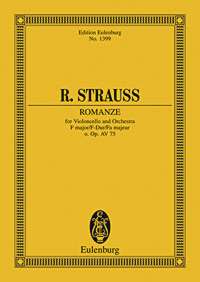 Strauss R Romanze F Opav75 Min Score Sheet Music Songbook