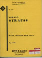 Strauss Wine Women & Song Op333 Min Score Sheet Music Songbook