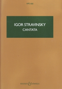 Stravinsky Cantata Miniature Score Sheet Music Songbook