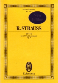 Strauss R Suite Op4 13 Wind Instr Pocket Score Sheet Music Songbook