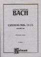 Bach Cantatas Bwv 71-73 Min Score Sheet Music Songbook