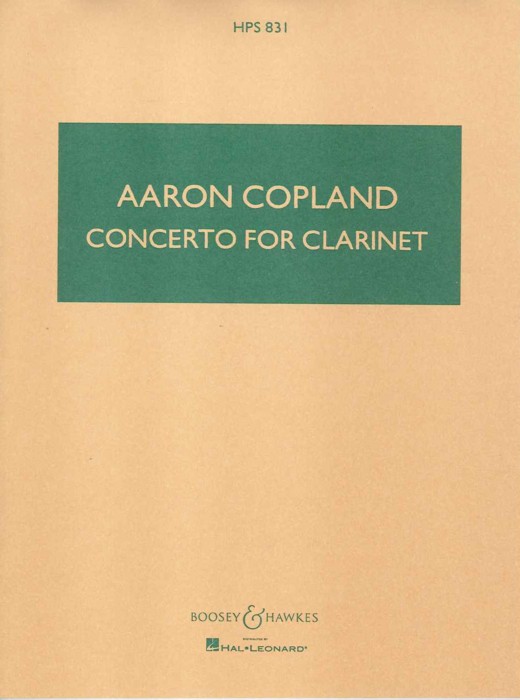 Copland Clarinet Concerto Pocket Score Hps831 Sheet Music Songbook