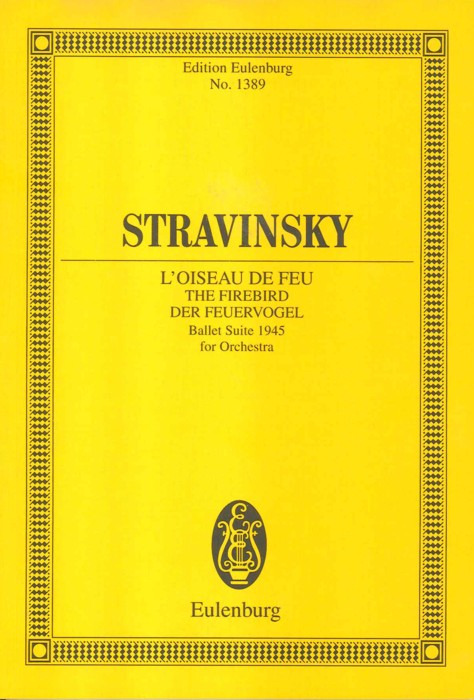 Stravinsky Firebird Ballet Suite Mini Score Sheet Music Songbook