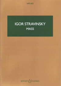 Stravinsky Mass Miniature Score Sheet Music Songbook