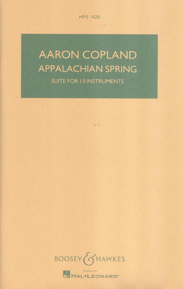 Copland Appalachian Spring Suite Mini Score Hp1429 Sheet Music Songbook