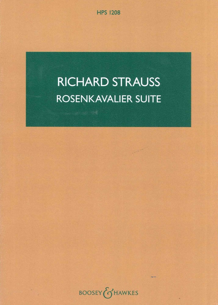Strauss R Der Rosenkavalier Suite Miniature Score Sheet Music Songbook