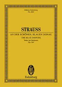 Strauss Blue Danube Op 314 Mini Score Sheet Music Songbook
