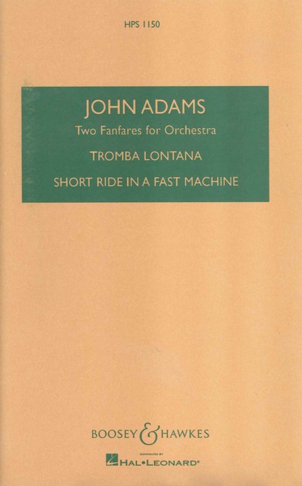 Adams Two Fanfares: Short Ride/tromba Hps1150 Sheet Music Songbook