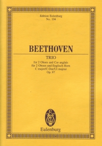 Beethoven Trio Op87 (2 Oboes + Cor Anglais) Mini S Sheet Music Songbook