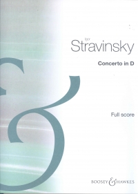 Stravinsky Concerto In D String Orchestra Full Sc Sheet Music Songbook