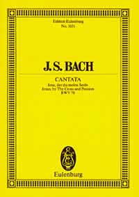 Bach Cantata Bwv 78 Jesu Der Du Meine Seele Sheet Music Songbook
