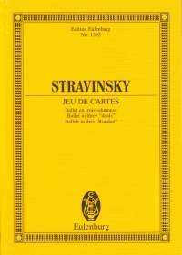Stravinsky Jeu De Cartes Study Score Sheet Music Songbook