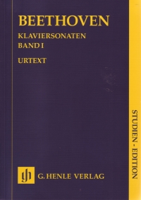 Beethoven Piano Sonatas Vol 1 Study Score Sheet Music Songbook