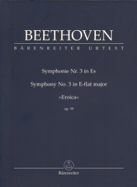 Beethoven Symphony No 3 Op55 Eb Eroica Study Score Sheet Music Songbook