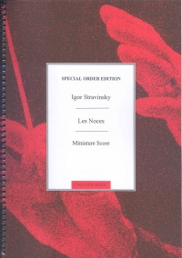 Stravinsky Les Noces (1917) Mini Score Sheet Music Songbook