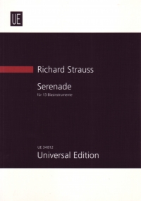 Strauss R Serenade Wind Op7 Min Score Sheet Music Songbook