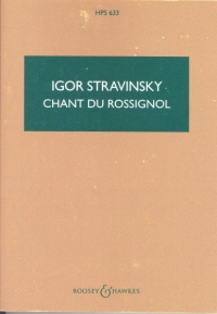 Stravinsky Chant Du Rossignol Study Score Sheet Music Songbook