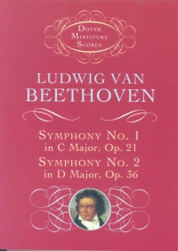 Beethoven Symphonies 1 & 2 Mini Score Sheet Music Songbook