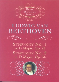 Beethoven Symphonies 1 & 2 Mini Score Sheet Music Songbook