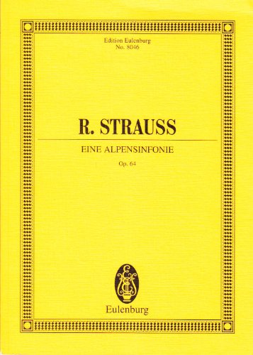 Strauss Alpine Symphony Op64 Pocket Score Sheet Music Songbook