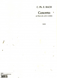 Bach Flute Concerto Dmin Cello Bass Part Sheet Music Songbook