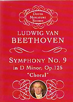 Beethoven Symphony No 9 Op125 Dmin Choral Miniscor Sheet Music Songbook