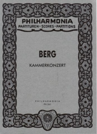 Berg Chamber Concerto Pocket Score Sheet Music Songbook