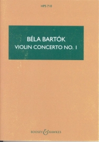 Bartok Violin Concerto No 1 Miniature Score Sheet Music Songbook