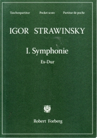 Stravinsky Symphony No 1 Pocket Score Sheet Music Songbook