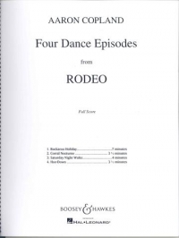 Copland 4 Dance Episodes From Rodeo Full Score Sheet Music Songbook