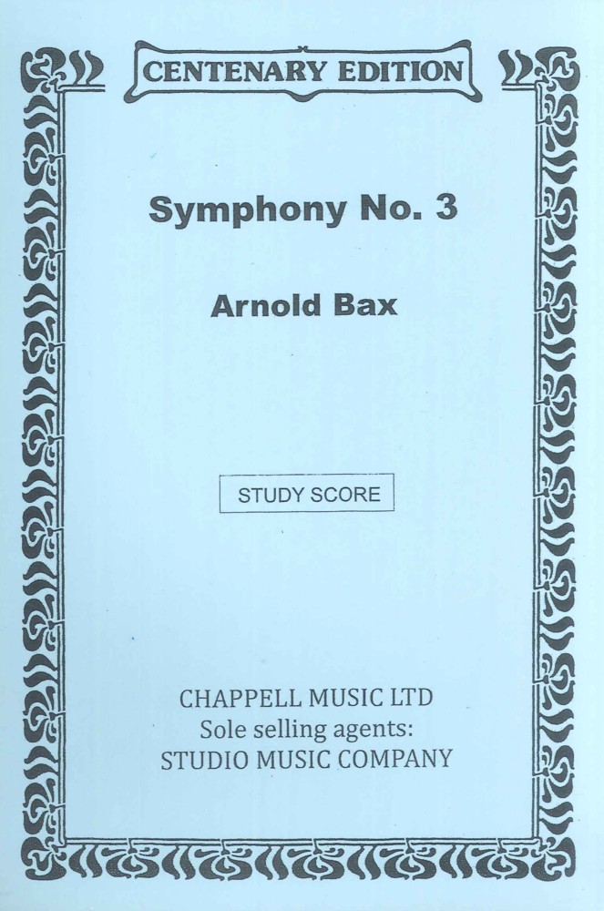 Bax Symphony No 3 Study Score Sheet Music Songbook