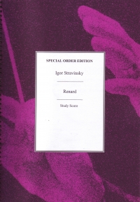 Stravinsky Renard Miniature Score Sheet Music Songbook