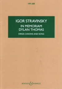 Stravinsky In Memoriam Dylan Thomas Psc Hps688 Sheet Music Songbook