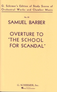Barber Overture To School For Scandal Mini Score Sheet Music Songbook